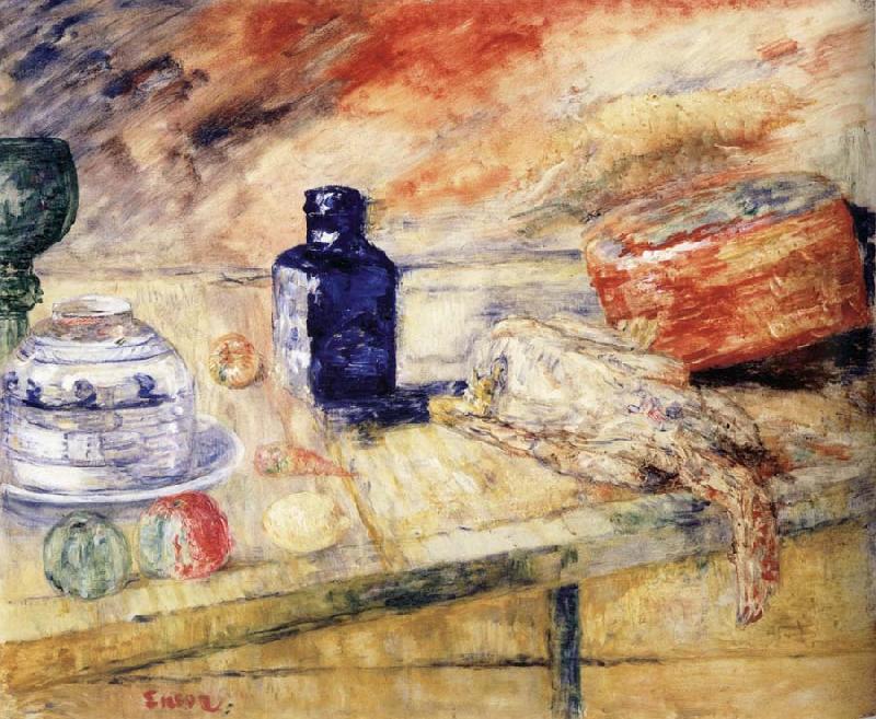 James Ensor The Blue Flacon oil painting image